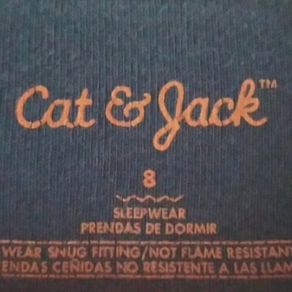 Cat & Jack Girls Pajamas Moon and Stars Navy Size 8 - Picture 5 of 11